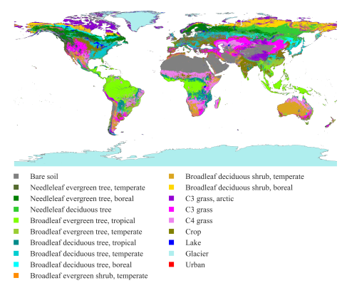 Global 1km Land Surface Parameters for Kilometer Scale Earth System ...